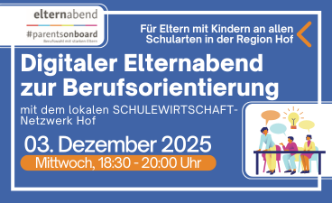Infokarte zum #parentsonboard-Elternabend am 03. Dezember 2025