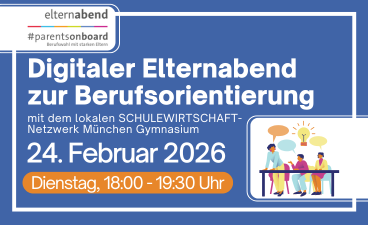 Flyer mit schriftlichen Infos zum Elternabend